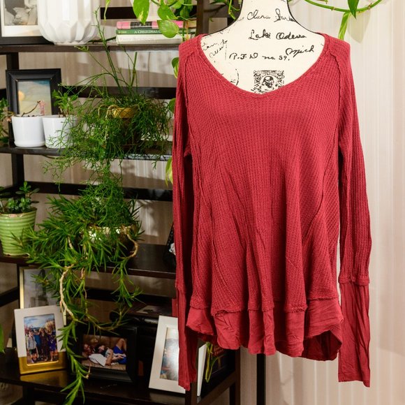 Altar'd State Tops - altar'd state waffle-knit long sleeve top